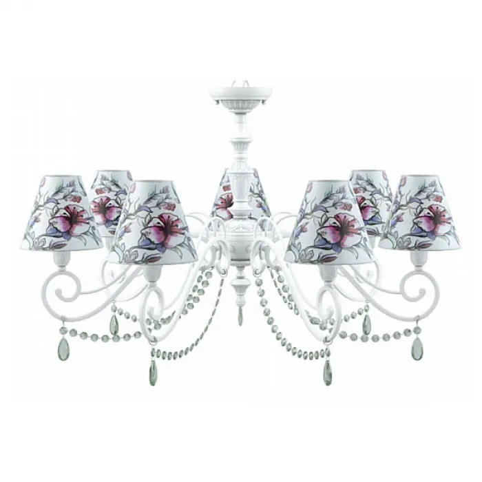 Подвесная люстра Lamp4You Classic 19 E3-07-WM-LMP-O-13-CRL-E3-07-GR-UP Цвет плафонов белый от ImperiumLoft
