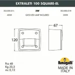 Встраиваемый светильник Fumagalli Extraleti 3S3.000.000.LYG1L