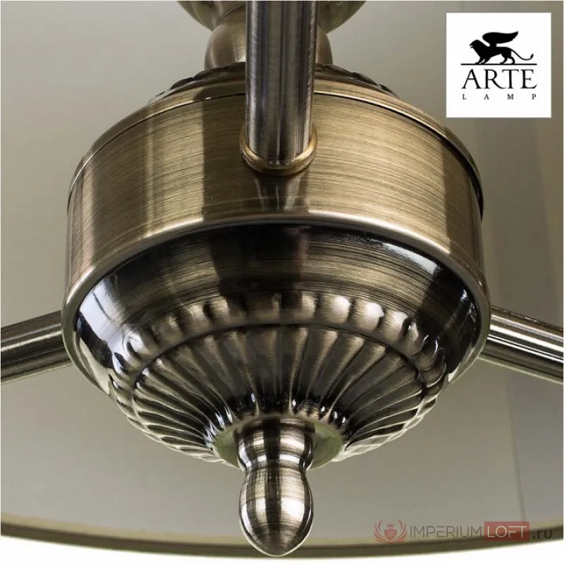 Подвесной светильник Arte Lamp Alice A3579SP-3AB Цвет арматуры бронза Цвет плафонов кремовый от ImperiumLoft