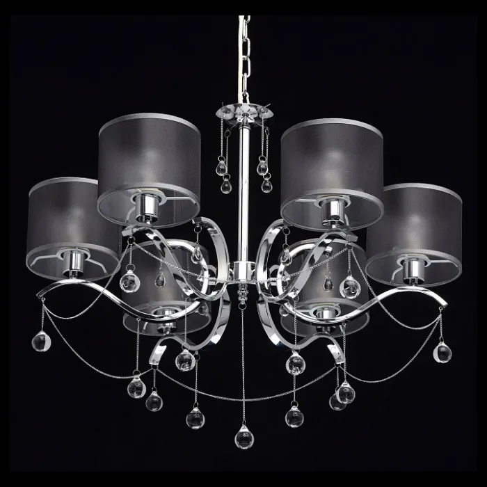 Подвесная люстра MW-Light Федерика 82 379019006 Цвет арматуры хром Цвет плафонов черный от ImperiumLoft