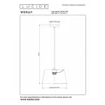 Подвесной светильник Lucide Woolly 10416/01/66 от ImperiumLoft