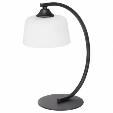 Настольная лампа декоративная Vitaluce V4357 V4357-1/1L Цвет арматуры черный Цвет плафонов белый