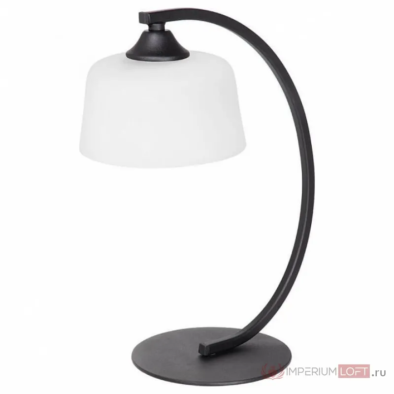 Настольная лампа декоративная Vitaluce V4357 V4357-1/1L Цвет арматуры черный Цвет плафонов белый от ImperiumLoft