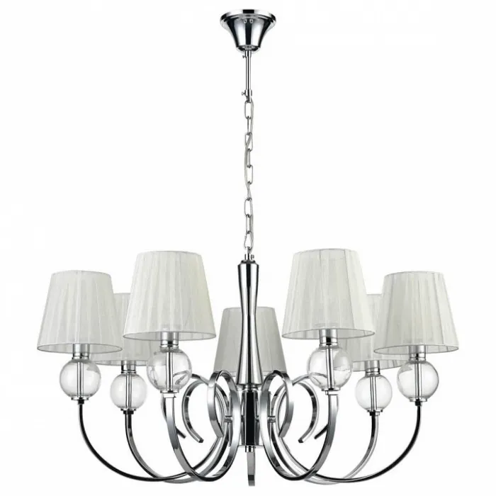 Подвесная люстра Vele Luce Percy VL1971L07 Цвет арматуры хром Цвет плафонов белый от ImperiumLoft