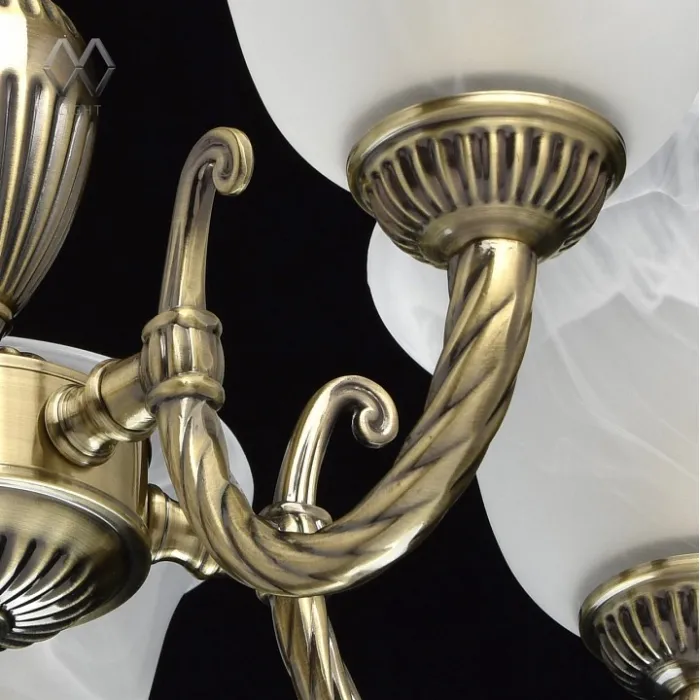 Подвесная люстра MW-Light Ариадна 20 450016305 Цвет арматуры бронза Цвет плафонов белый от ImperiumLoft
