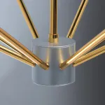 Люстра на штанге MW-Light Атмосфера 699011008 Цвет арматуры золото Цвет плафонов белый от ImperiumLoft
