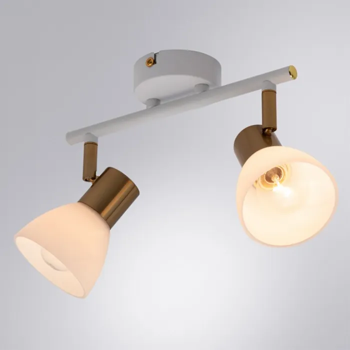 Спот Arte Lamp Falena A3117PL-2WH Цвет арматуры Белый Цвет плафонов Белый от ImperiumLoft