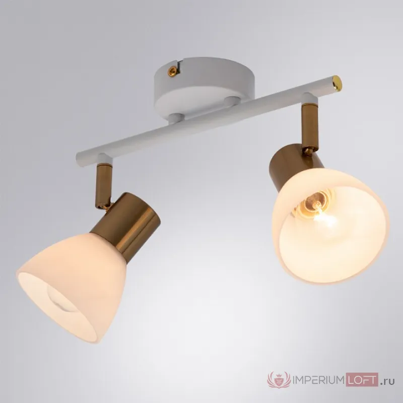 Спот Arte Lamp Falena A3117PL-2WH Цвет арматуры Белый Цвет плафонов Белый от ImperiumLoft