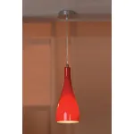 Подвесной светильник Lussole Rimini LSF-1156-01 Цвет арматуры хром Цвет плафонов красный от ImperiumLoft