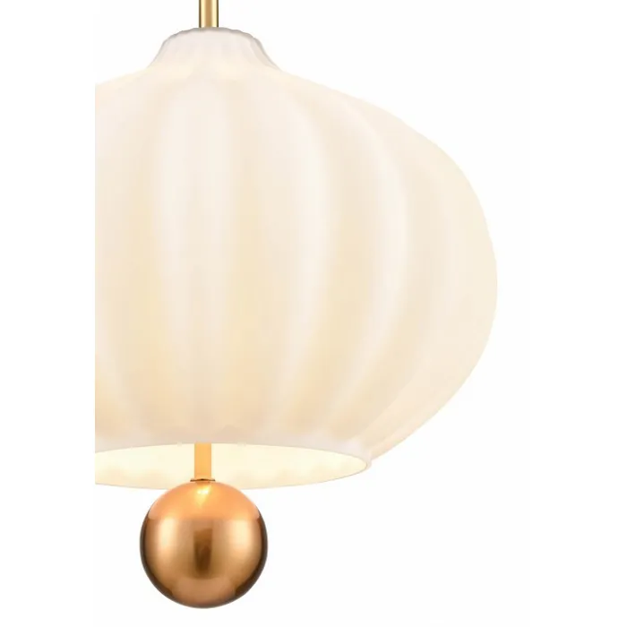 Подвесной светильник Vele Luce Bianco VL5714P41 Цвет арматуры Желтый Цвет плафонов Белый от ImperiumLoft