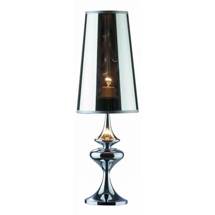 Настольная лампа декоративная Ideal Lux Alfiere ALFIERE TL1 SMALL Цвет арматуры хром Цвет плафонов хром от ImperiumLoft