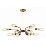 Потолочная люстра ST-Luce Desima SL1174.303.12 Цвет плафонов коричневый Цвет арматуры латунь от ImperiumLoft