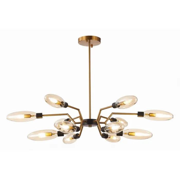 Потолочная люстра ST-Luce Desima SL1174.303.12 Цвет плафонов коричневый Цвет арматуры латунь от ImperiumLoft