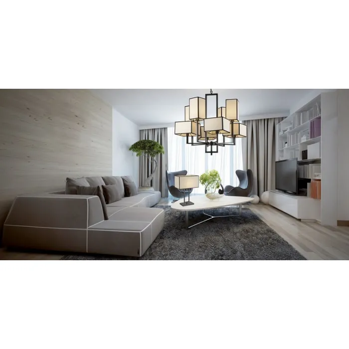 Настольная лампа декоративная Divinare Porta 5933/01 TL-1 Цвет арматуры коричневый Цвет плафонов кремовый от ImperiumLoft