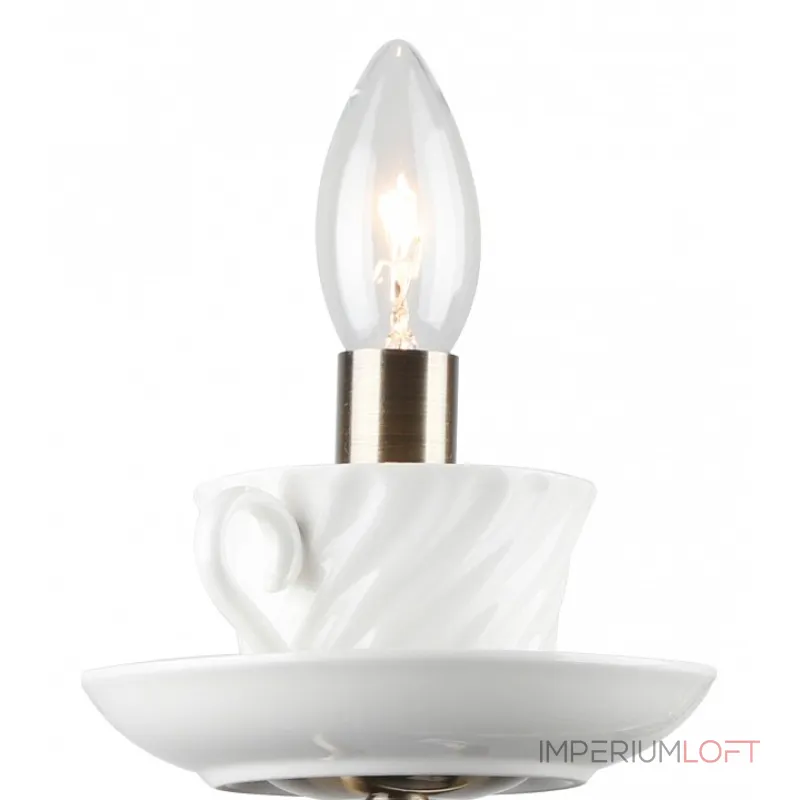Бра Arte Lamp Teapot A6380AP-1AB Цвет арматуры бронза Цвет плафонов кремовый