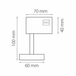 Переходник для трека Lightstar Asta 594056 Цвет арматуры белый от ImperiumLoft