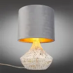 Настольная лампа декоративная Omnilux Lucese OML-19604-01 Цвет арматуры золото Цвет плафонов коричневый от ImperiumLoft