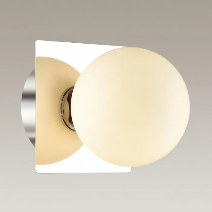 Светильник на штанге Lumion Astrid 4566/1W Цвет арматуры хром Цвет плафонов белый от ImperiumLoft