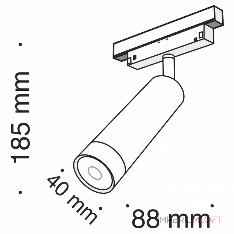 Светильник на штанге Maytoni Track lamps TR019-2-7W3K-B Цвет арматуры черный Цвет плафонов черный Светильник на штанге Maytoni Track lamps TR019-2-7W3K-B Цвет арматуры черный Цвет плафонов черный