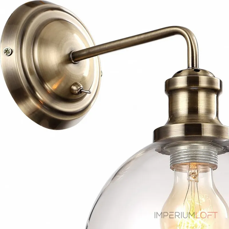 Бра Arte Lamp Oglio A9273AP-1AB Цвет арматуры бронза Цвет плафонов бронза