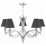 Подвесная люстра Lamp4You Eclectic 15 M2-05-CR-LMP-O-22 Цвет арматуры хром Цвет плафонов черный от ImperiumLoft