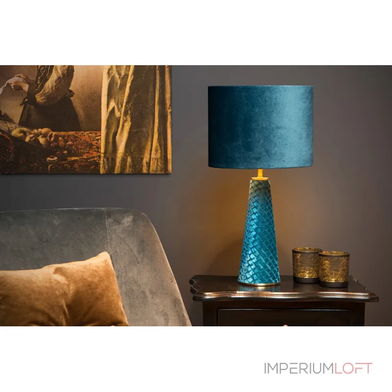 Настольная лампа декоративная Lucide Extravaganza Velvet 10501/81/37 Цвет плафонов голубой Цвет арматуры голубой от ImperiumLoft Настольная лампа декоративная Lucide Extravaganza Velvet 10501/81/37 Цвет плафонов голубой Цвет арматуры голубой от ImperiumLoft