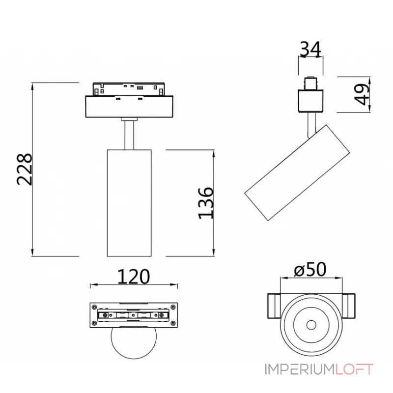 Светильник на штанге Maytoni Focus LED TR019-2-10W4K-W