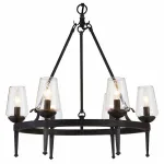 Подвесная люстра Arte Lamp 1722 A1722SP-6BA Цвет арматуры черный Цвет плафонов прозрачный от ImperiumLoft