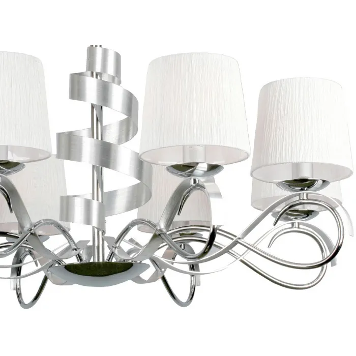 Подвесная люстра Omnilux Genoa OML-60103-08 Цвет арматуры хром от ImperiumLoft
