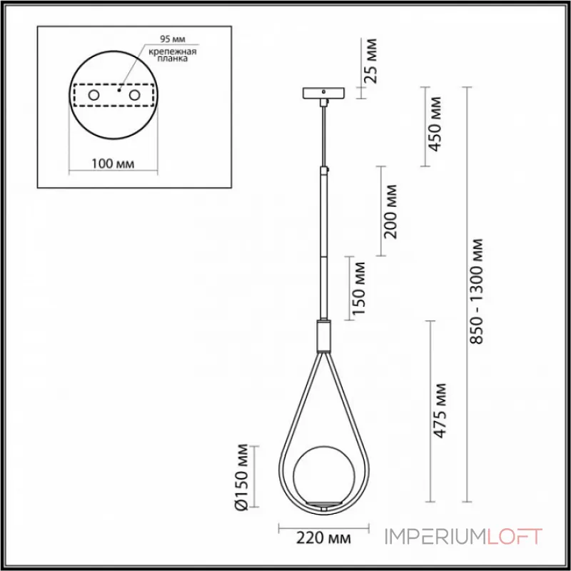 Подвесной светильник Odeon Light Flari 4810/1  Подвесной светильник Odeon Light Flari 4810/1