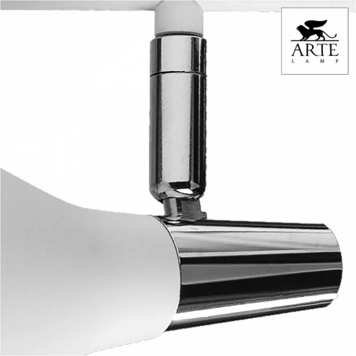 Спот Arte Lamp Ciclone A9154AP-2WH Цвет арматуры хром Цвет плафонов белый от ImperiumLoft