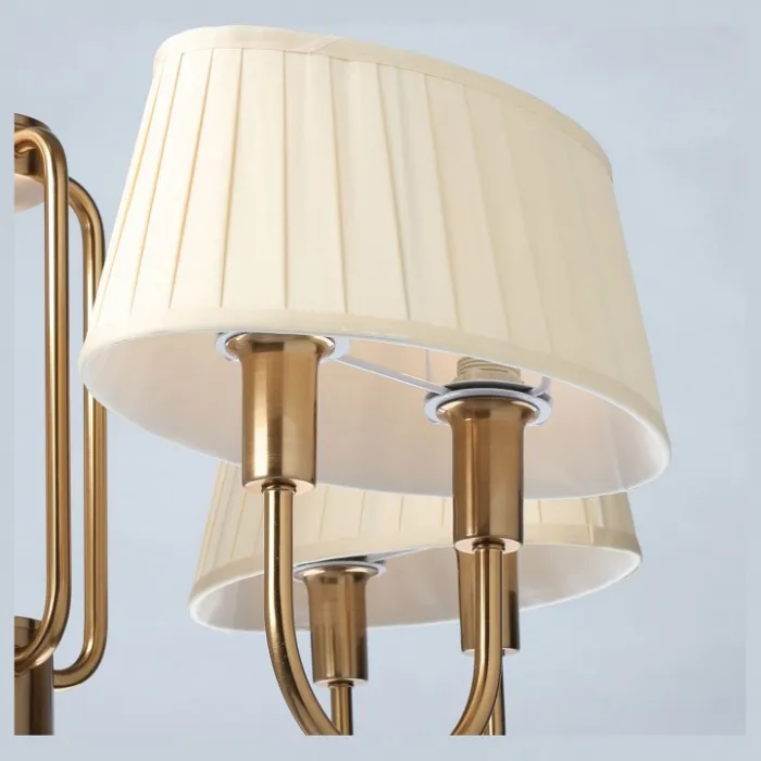 Подвесная люстра MW-Light София 10 355014608 Цвет арматуры медь Цвет плафонов кремовый от ImperiumLoft