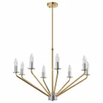 Люстра на штанге MW-Light Атмосфера 699011008 Цвет арматуры золото Цвет плафонов белый от ImperiumLoft