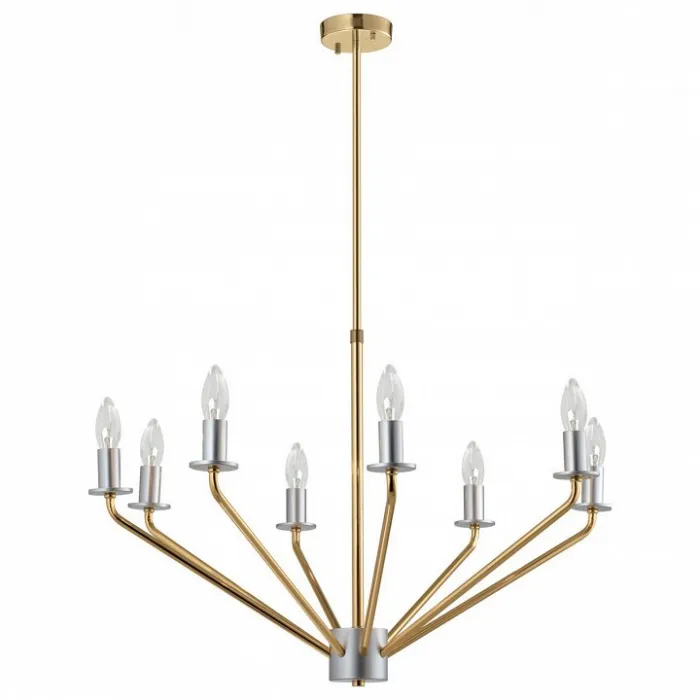 Люстра на штанге MW-Light Атмосфера 699011008 Цвет арматуры золото Цвет плафонов белый от ImperiumLoft