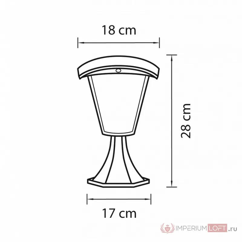 Наземный низкий светильник Lightstar Lampione 375970 от ImperiumLoft