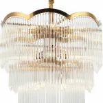 Подвесная люстра Stilfort Seauty 2121/03/16P Цвет плафонов прозрачный Цвет арматуры латунь
