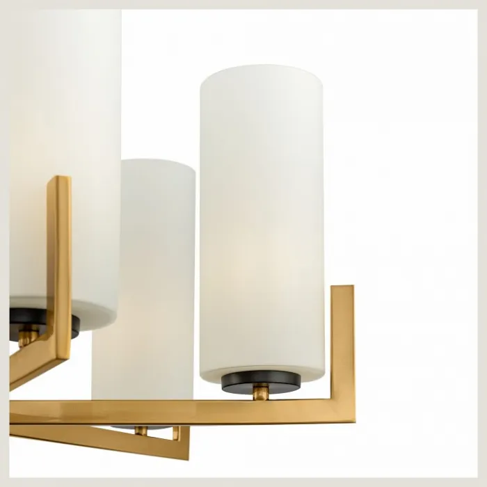 Подвесная люстра Maytoni Fortano MOD089PL-06BS Цвет арматуры латунь Цвет плафонов белый от ImperiumLoft