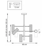 Люстра на штанге Lightstar Roma 718263 от ImperiumLoft