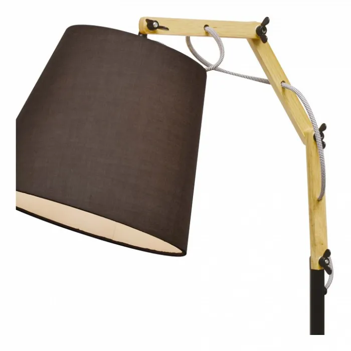 Торшер Arte Lamp Pinocchio A5700PN-1BK Цвет арматуры коричневый Цвет плафонов черный от ImperiumLoft