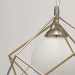 Подвесной светильник MW-Light Призма 1 726010201 Цвет арматуры никель Цвет плафонов бронза от ImperiumLoft