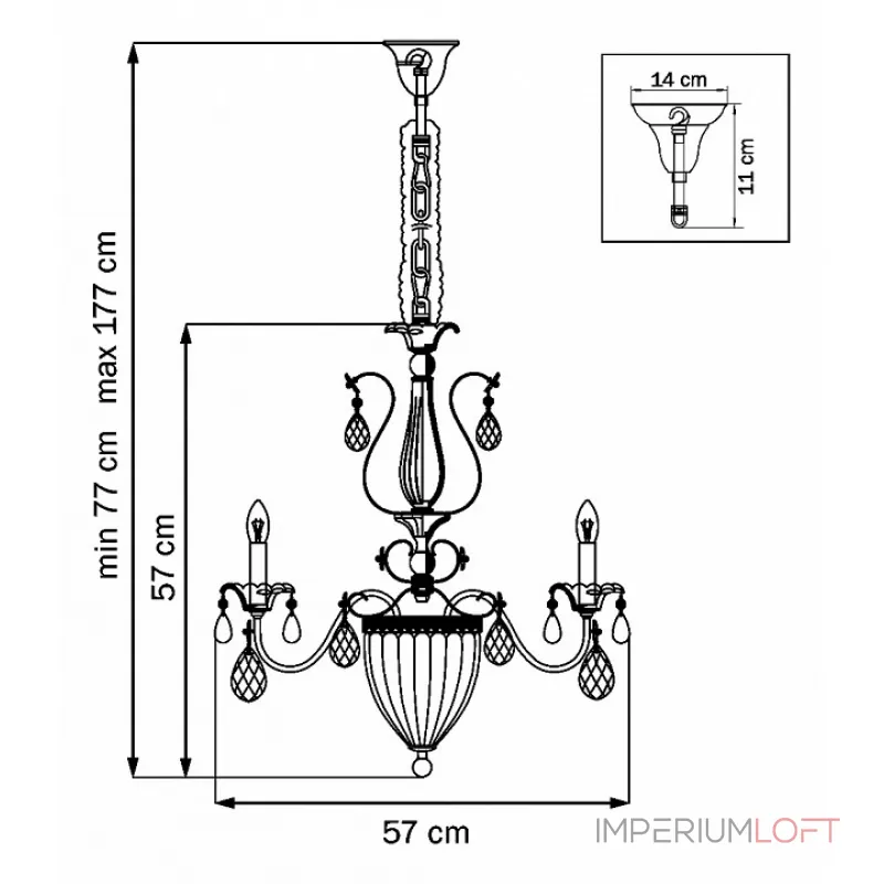 Подвесная люстра Lightstar Schon 790064  Подвесная люстра Lightstar Schon 790064