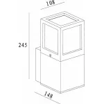 Светильник на штанге Deko-Light Facado A 731059 Цвет арматуры черный Цвет плафонов белый