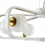 Подвесная люстра Maytoni Avola MOD431-PL-06-WG Цвет арматуры золото Цвет плафонов белый от ImperiumLoft