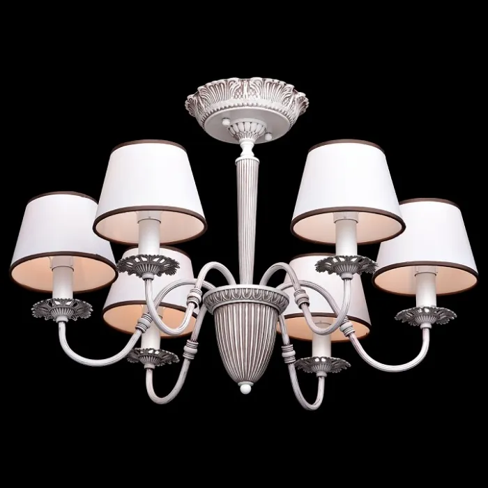 Люстра на штанге MW-Light Августина 4 419011006 Цвет арматуры белый Цвет плафонов белый от ImperiumLoft