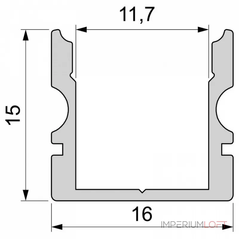Профиль накладной  Deko-Light AU-02-10 970128 Цвет арматуры серебро