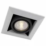 Встраиваемый светильник Maytoni Metal DL008-2-01-W Цвет арматуры черно-белый от ImperiumLoft