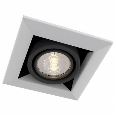 Встраиваемый светильник Maytoni Metal DL008-2-01-W Цвет арматуры черно-белый от ImperiumLoft
