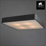 Накладной светильник Arte Lamp Cosmopolitan A7210PL-4BK Цвет арматуры черный Цвет плафонов белый от ImperiumLoft