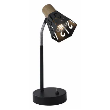 Настольная лампа офисная Rivoli Notabile T1 BK Б0038109 Цвет арматуры черный Цвет плафонов черный