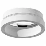 Рамка на 1 светильник Ambrella N624 N6245 FR белый матовый D60*H22mm Out8mm MR16 Цвет арматуры белый